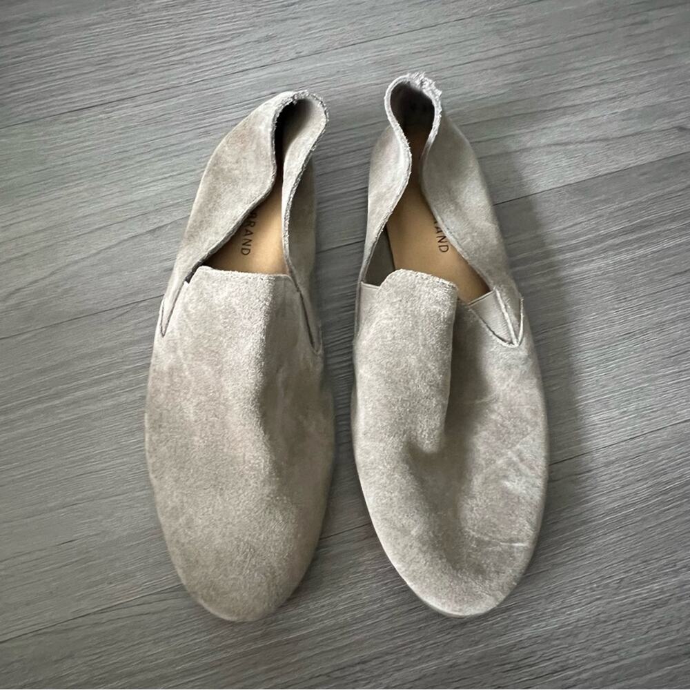 Lucky Brand Shoes Charsa Casual Slip On Flats Loafer Brown Suede 10